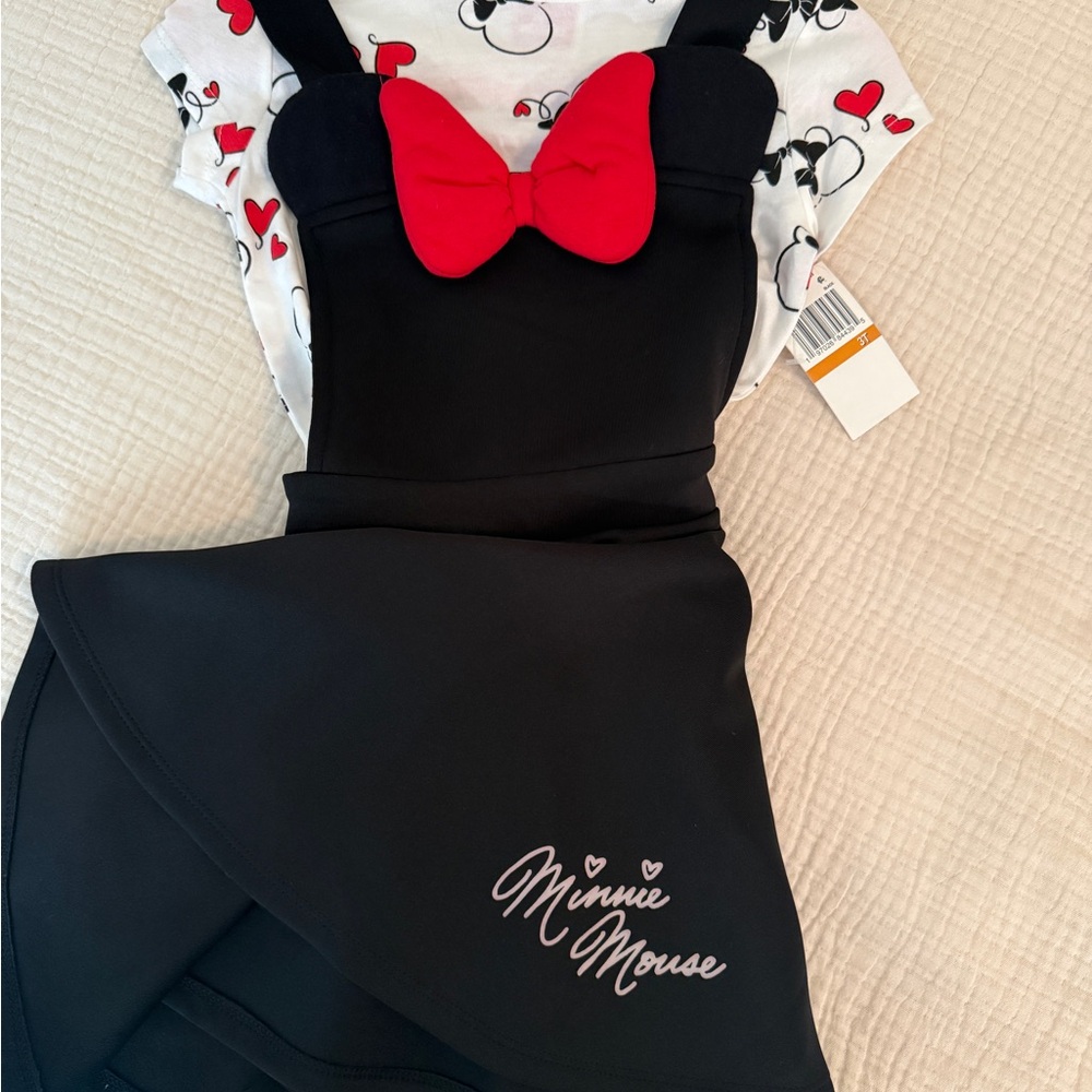 Disney Black Dress with Red Bow - Picture 2 of 4